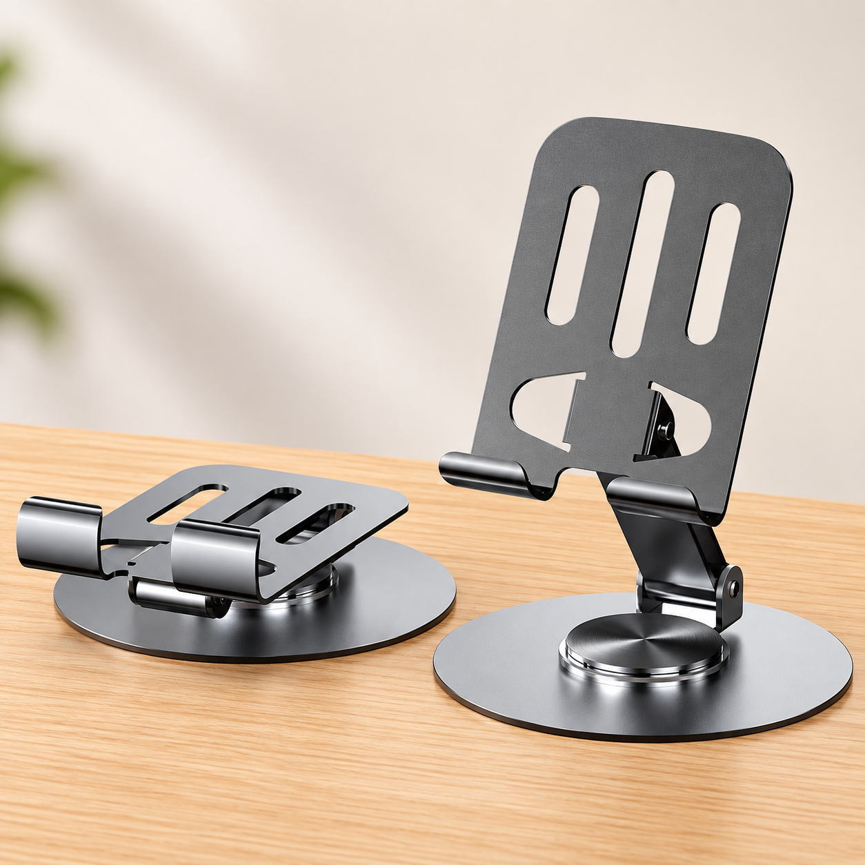 Support de bureau pliable pour téléphone et tablette