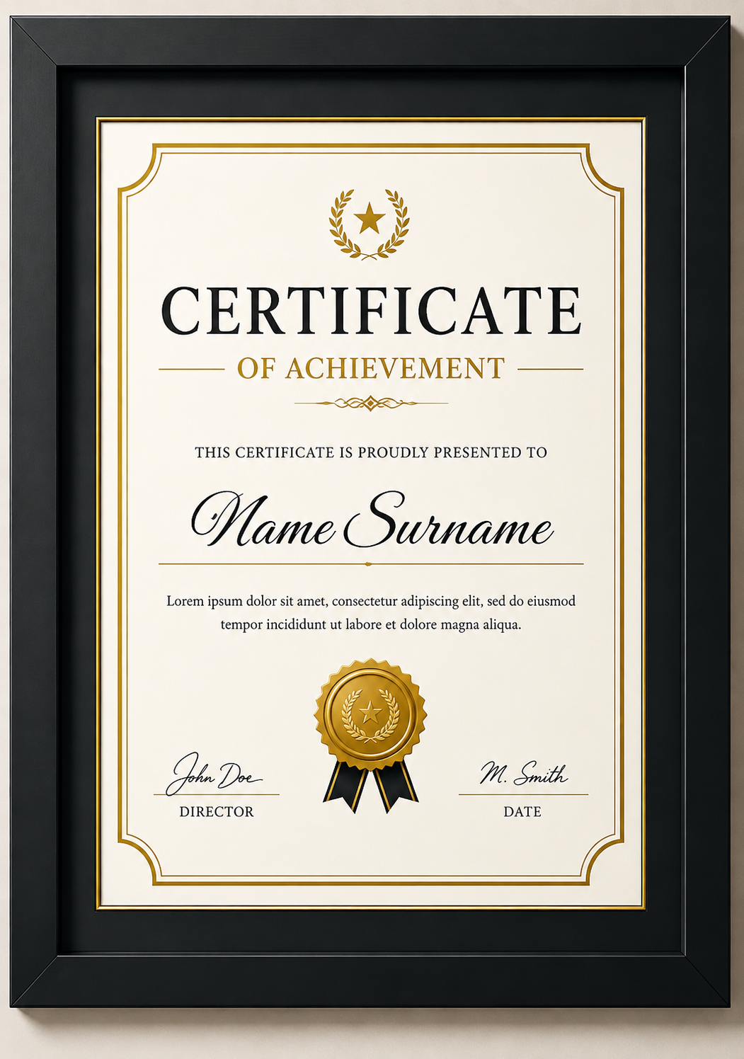 Cadre pour certificat et diplôme