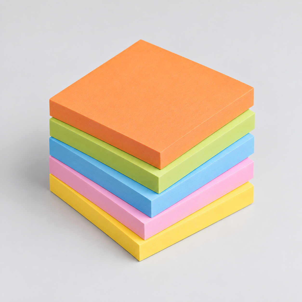 Notes autocollantes multicolores