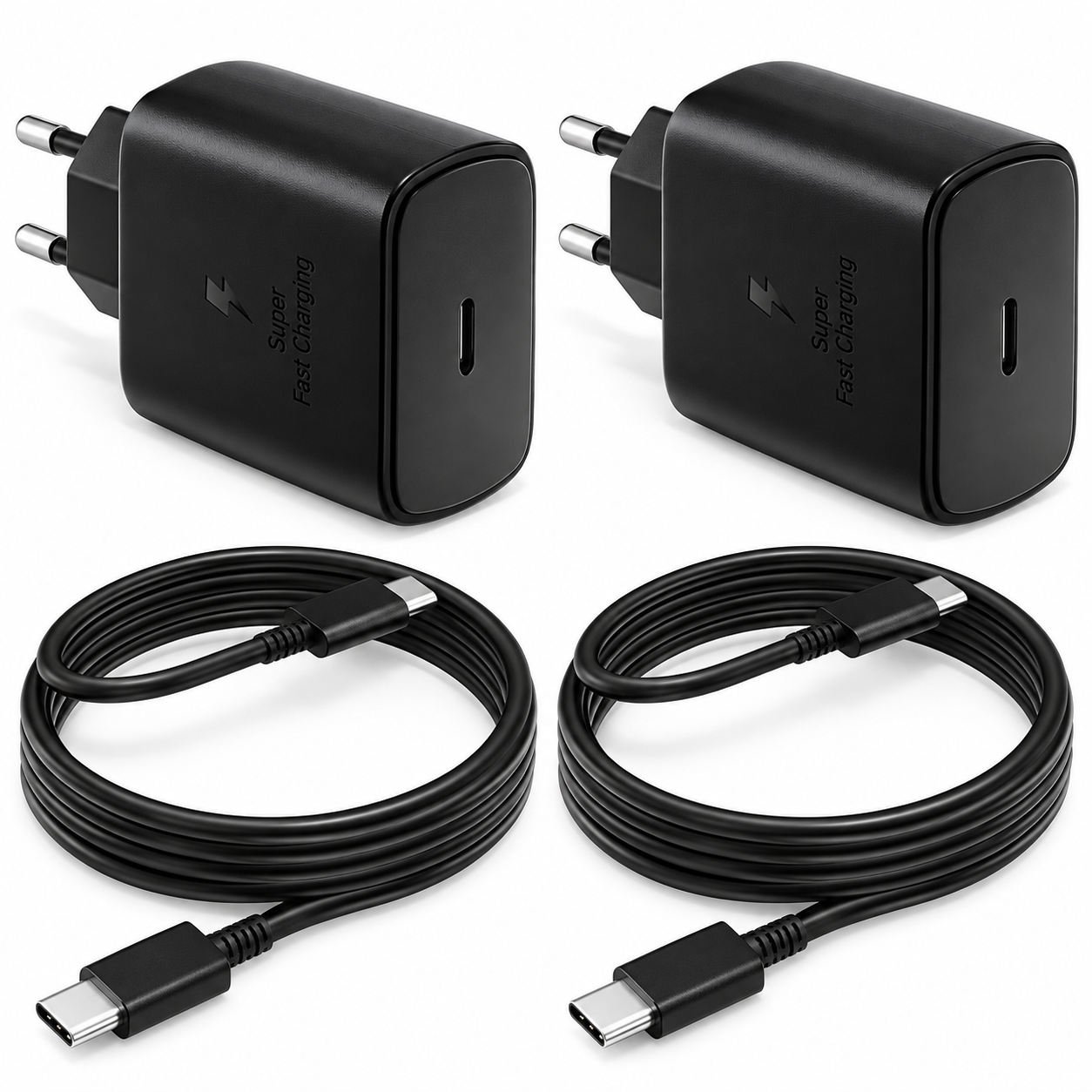 Chargeur secteur USB-C Super Fast Charging avec câble Type-C
