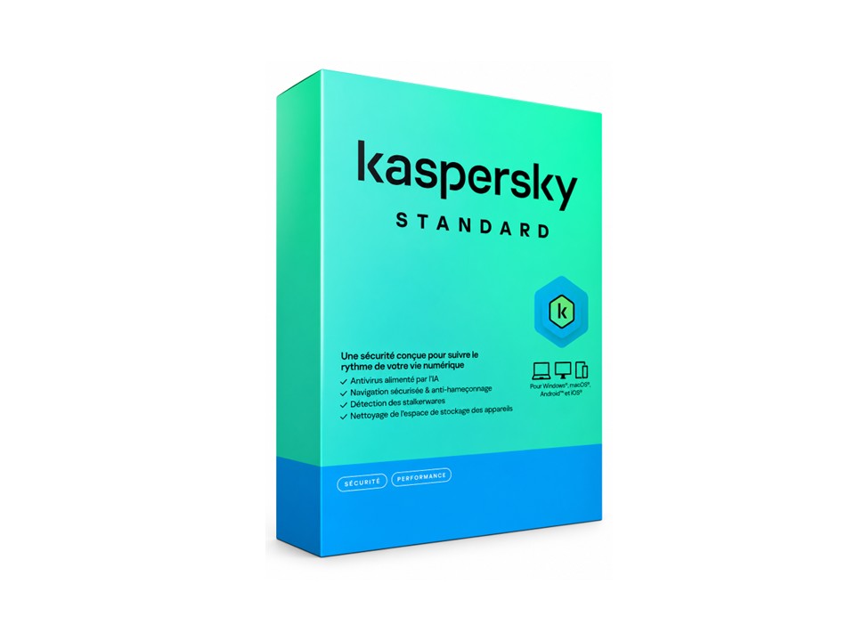 Kaspersky Standard – Licence 2 appareils